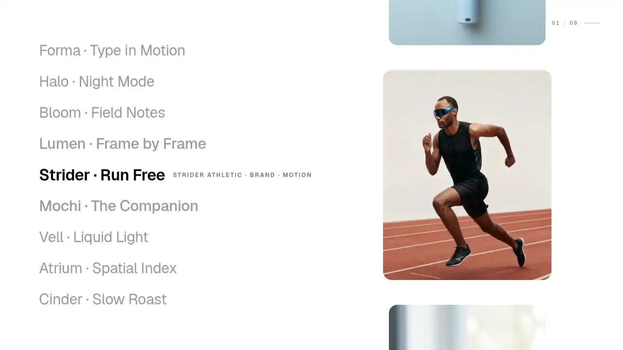 Folio template preview