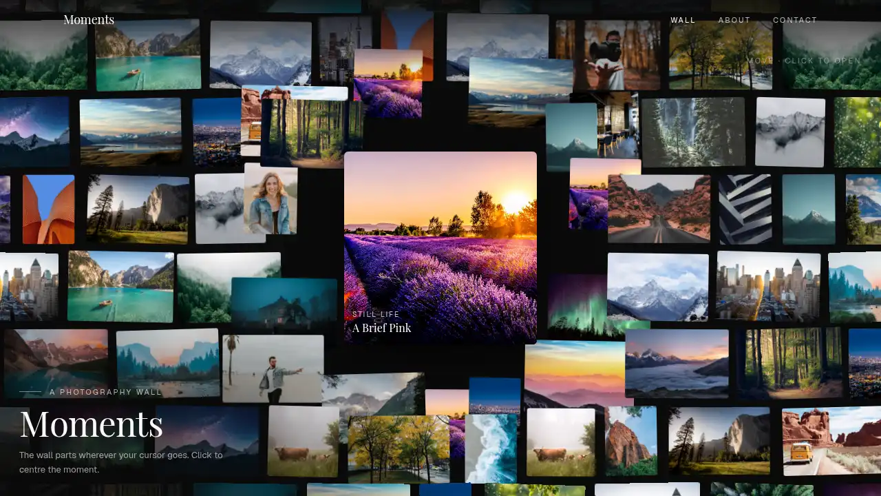 Moments Template template preview